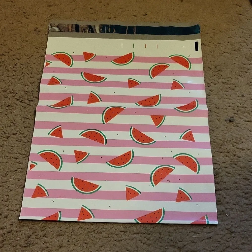 Watermelon Print Poly Mailers